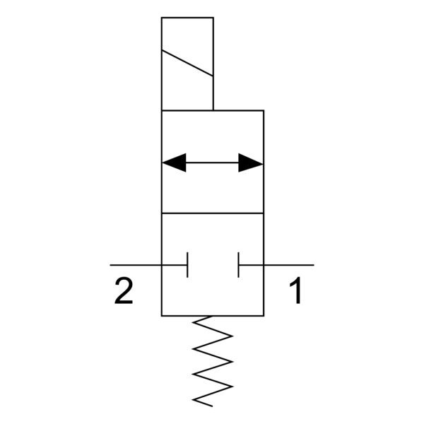 VÁLVULA SELENOIDE 2-2 (CERRADO)