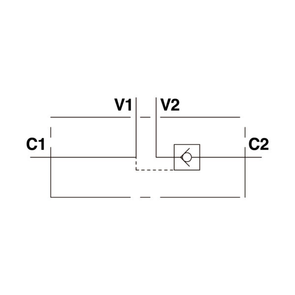 VÁLVULA CHECK ANTIRETORNO SIMPLE (3/8 BSP)